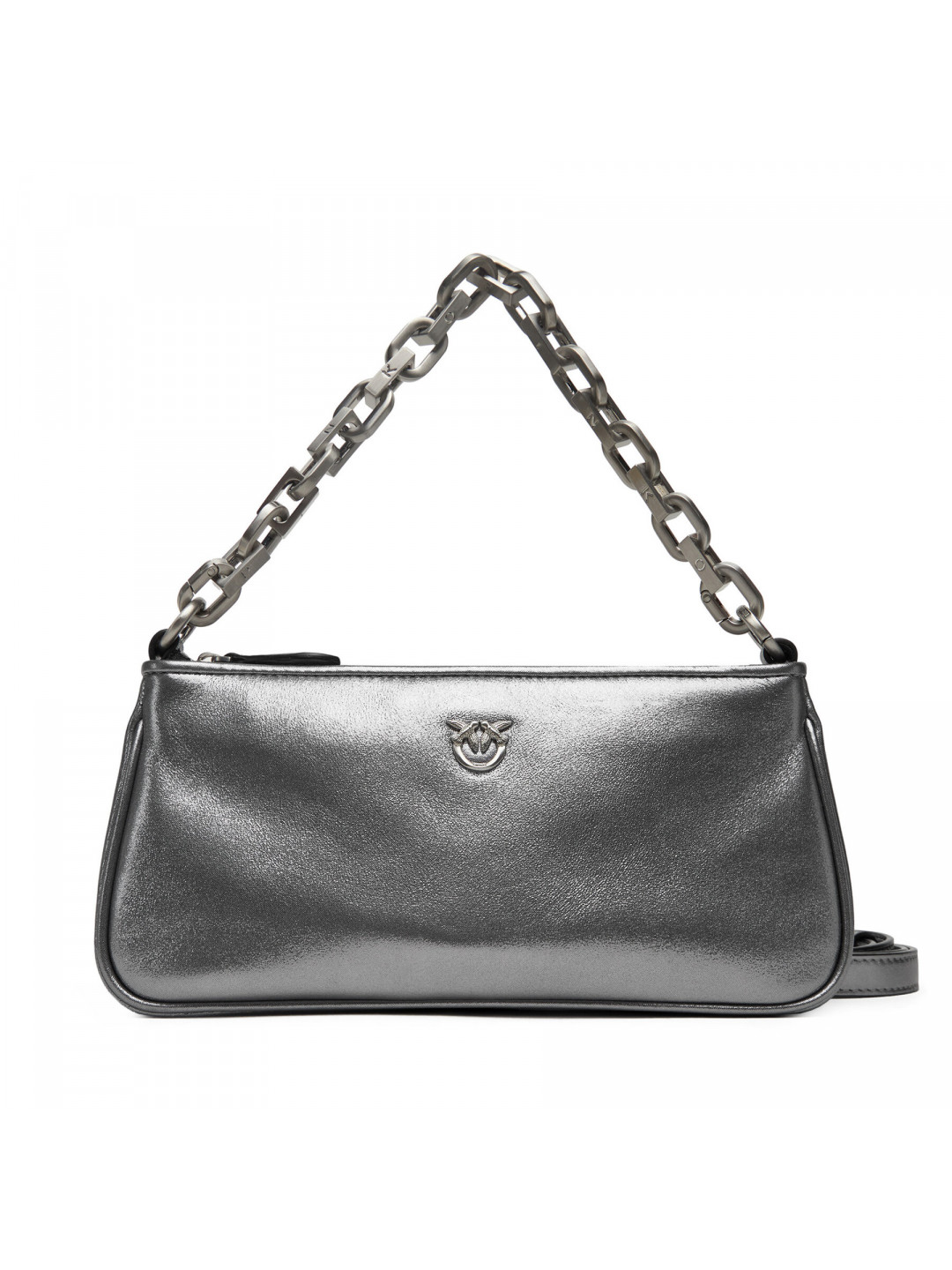 Kabelka PINKO Half Moon Baguette Mini AI 25-26 PLTT 105069 A2O9 Stříbrná